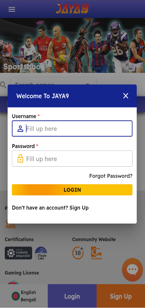 Jaya9 Mobile Betting App Review 0